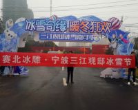 宁波三江观邸冰雕节「赛北冰雕」