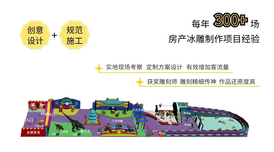 房产冰雕制作