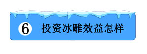 投资冰雕效益怎样